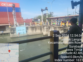 Polsek Asemrowo Laksanakan Patroli Pemantauan di Pintu Air Balong II