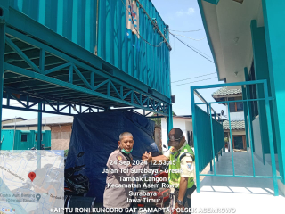 Patroli Harkamtibmas Polsek Asemrowo di Pergudangan PLN