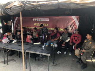 Personil Polsek Semampir Laksanakan Patroli Harkamtibmas di Posko Kampung Bebas Narkoba