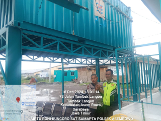 Personel Polsek Asemrowo Laksanakan Patroli Keamanan di Gedung PLN Tambak Langon