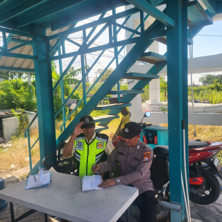 Polsek Asemrowo Laksanakan Patroli Pemantauan Objek Vital di Pergudangan PLN Tambak Langon