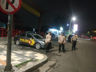 Polsek Pabean Cantikan Laksanakan Patroli Dini Hari di Jalan Bunguran, Antisipasi 3C dan Tawuran Remaja