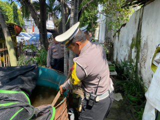 Patroli Harkamtibmas, Polsek Semampir Pantau Program Ketahanan Pangan di Kampung Tangguh