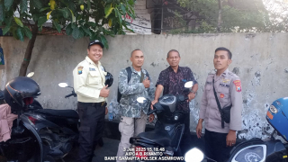 Polsek Asemrowo Laksanakan Patroli dan Himbauan Kamtibmas di Kawasan Pergudangan Margomulyo