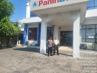 Patroli Pemantauan Objek Vital Panin Bank Tambak Langon oleh Rowo 14.2.2