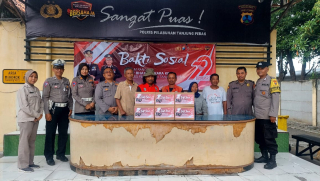 Polsek Pabean Cantikan Gelar Rangkaian Bakti Sosial Sambut Hari Bhayangkara ke-79