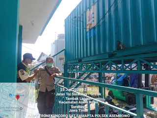 Polsek Asemrowo Laksanakan Patroli Dialogis di Pergudangan PLN, Antisipasi Kerawanan 3C