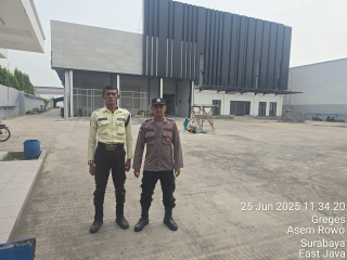 Personel Polsek Asemrowo Laksanakan Patroli Pemantauan di PT Injaplas, Antisipasi Kerawanan 3C