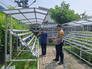 Bhabinkamtibmas Tanjung Perak Laksanakan Pembinaan Ketahanan Pangan di Taman Petekkan Riverside