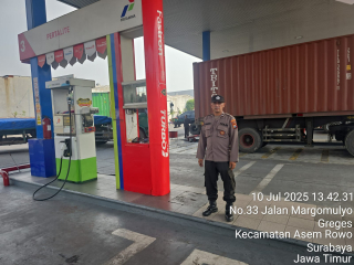 Patroli Pemantauan SPBU Margomulyo, Personel Rowo 14.2.2 Pastikan Stok BBM Aman