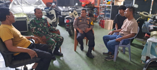 Sambang Babinkamtibmas dan Babinsa di Krembangan Utara Bahas Kegiatan Jalan Sehat