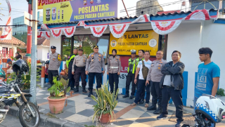 Polsek Pabean Cantikan Gelar Siaga I di Pasar Atom Antisipasi Massa Aksi