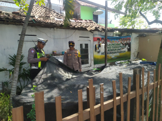 Patroli Harkamtibmas Polsek Semampir Pantau Kampung Tangguh