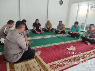 Binrohtal Kamisan Polsek Pabean Cantikan Dihadiri Seluruh Personel, Dipimpin Langsung Kapolsek Kompol Eko Adi Wibowo