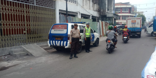 Personel Polsek Pabean Cantikan Laksanakan Patroli dan Pemantauan Arus Lalu Lintas