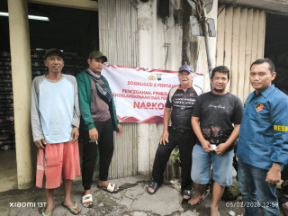 Penyuluhan Bahaya Narkoba, Unit Reskrim Polsek Pabean Cantikan Edukasi Masyarakat Bongkaran