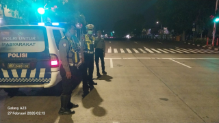 Patroli Harkamtibmas Jelang Sahur Polsek Asemrowo Antisipasi 3C Dan Tawuran