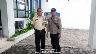 Patroli Pemantauan Objek Vital Polsek Asemrowo Di Panin Bank Tambak Langon Perkuat Harkamtibmas