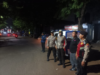 Polsek Pabean Cantikan Laksanakan Patroli Harkamtibmas di Jalan Bongkaran Antisipasi 3C dan Tawuran