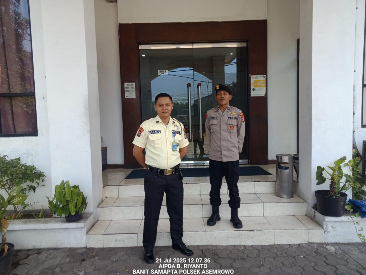 Patroli Objek Vital di Tambak Langon, Rowo 14.2.2 Lakukan Pemantauan dan Himbauan Harkamtibmas