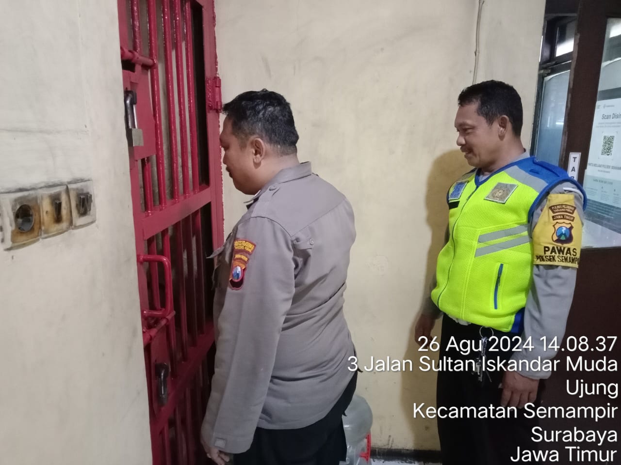 Polsek Semampir Laksanakan Pengecekan Ruang Tahanan